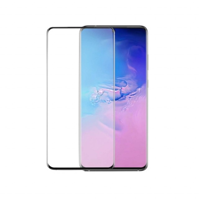 Herdet glass 3D Buet skjermbeskytter heldekkende Galaxy S20 svart kant