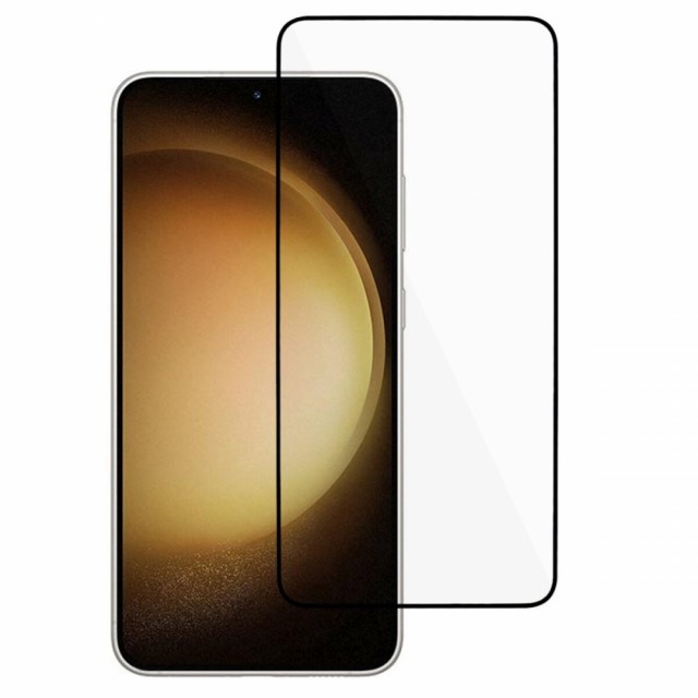 Herdet glass skjermbeskytter heldekkende Galaxy S24 5G svart kant