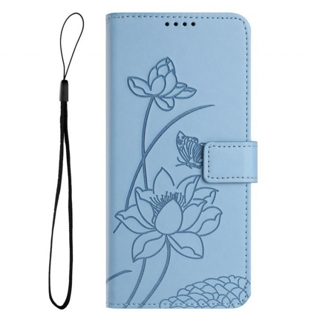 Lommebok deksel til iPhone 17 Pro Max- Blå Blomster