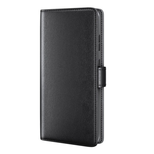 Lommebok deksel ekte Lær for Sony Xperia 1 VII svart
