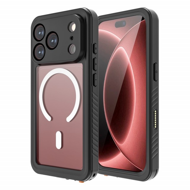 Redpepper Deksel Vanntett IP68 iPhone 18 Pro MagSafe svart
