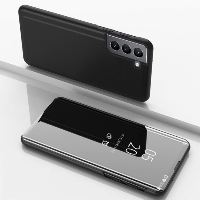 Mirror View Flip deksel Samsung Galaxy S22+ Plus 5G svart