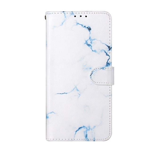 Lommebok deksel for Samsung Galaxy S21+ plus 5G hvit marmor