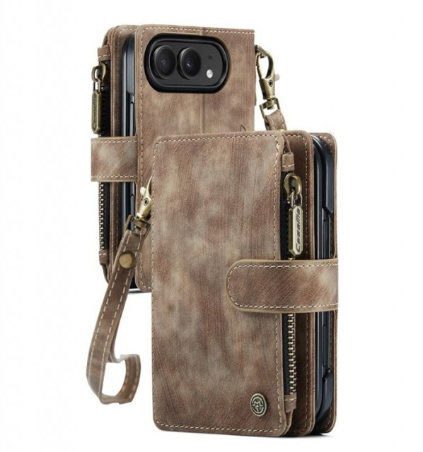 CaseMe multifunksjonell Lommebok deksel iPhone Duo brun