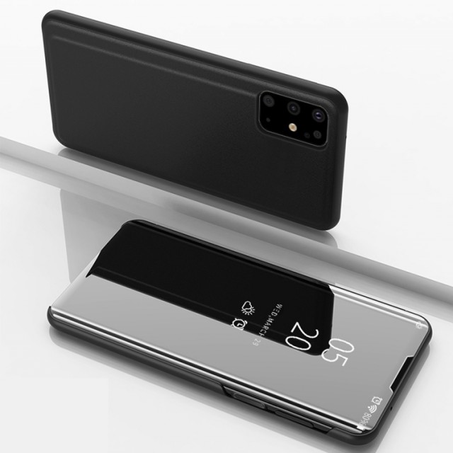 Mirror View Flip deksel for Samsung Galaxy S20+ plus svart