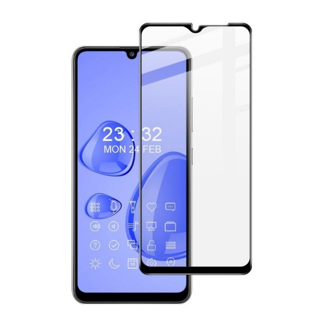 IMAK Herdet Glass skjermbeskytter Samsung Galaxy A33 5G svart kant