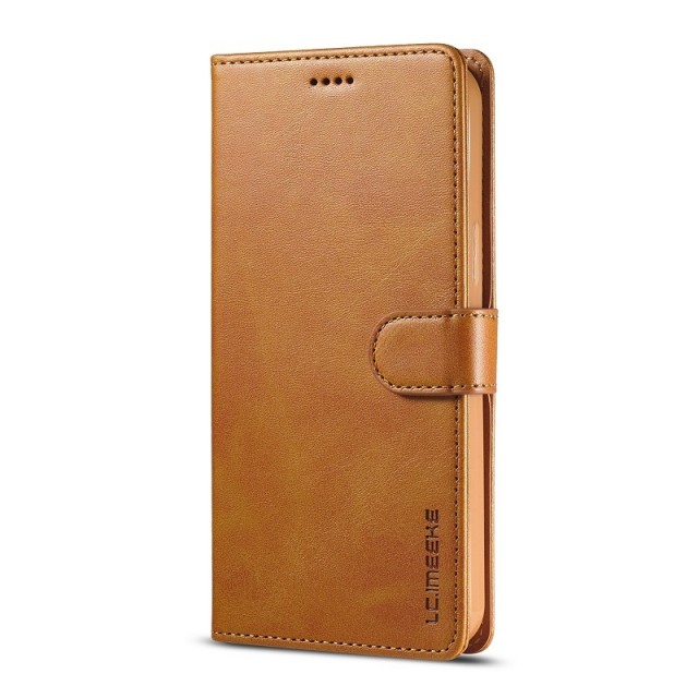 LC.IMEEKE Lommebok deksel for iPhone 13 Mini cognac