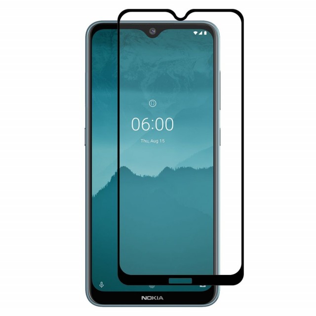 Enkay Hat-Prince Herdet Glass skjermbeskytte Nokia 6.2 svart kant