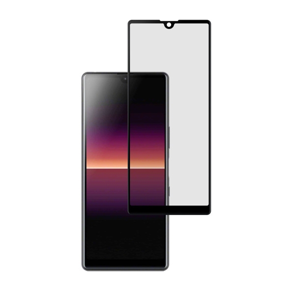 Herdet Glass skjermbeskytter heldekkende Sony Xperia L4 svart kant