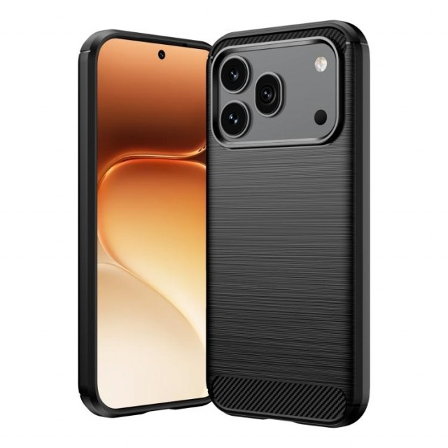Tech-Flex Deksel karbonfiber Honor 600 / 600 Pro 5G svart