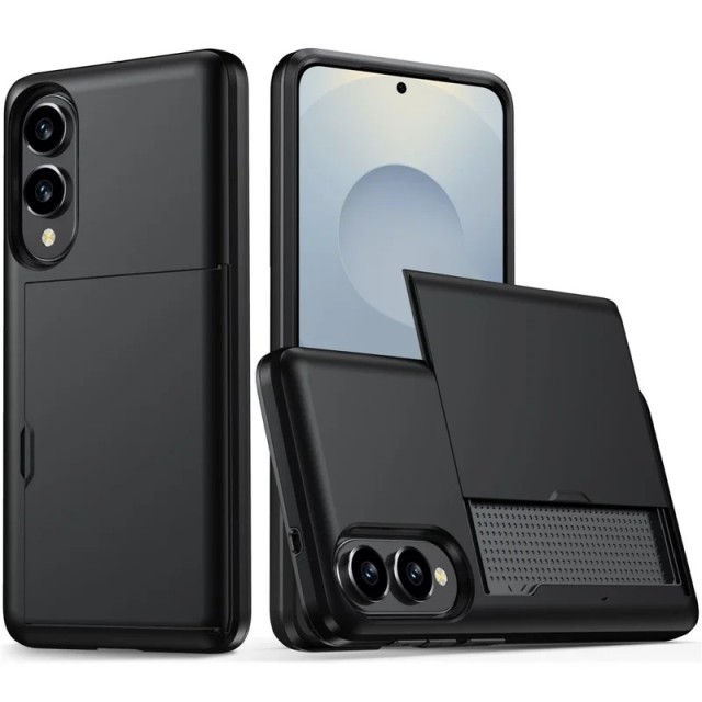 Hybrid Deksel plass til kort Samsung Galaxy S25 Edge 5G svart